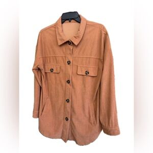 Stylish Women's Corduroy Utility Jacket